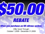 NX $50 Rebate